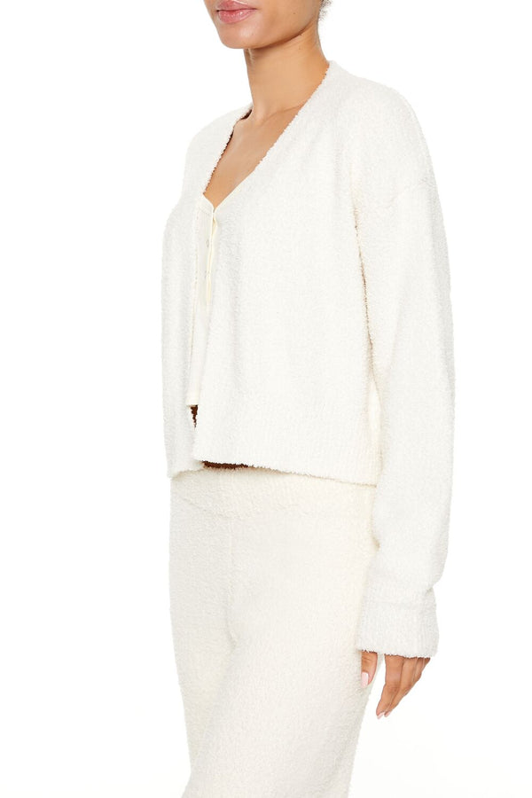 Forever 21 Plush Pajama Cardigan Sweater