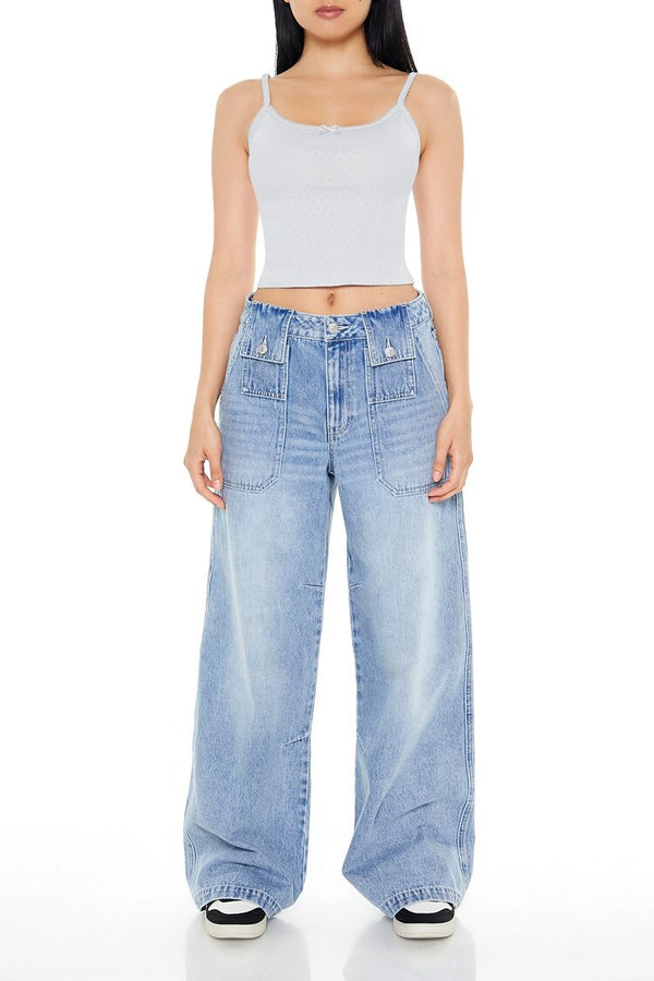 Forever 21 Pointelle Knit Bow Cami