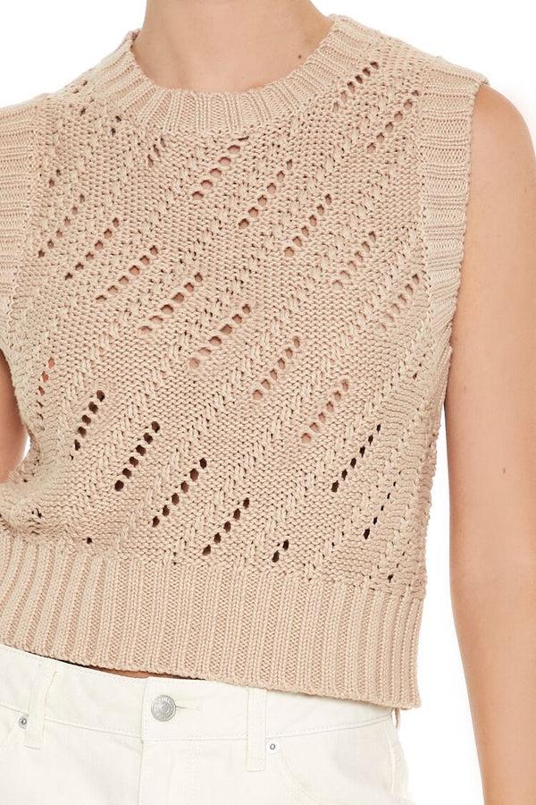Forever 21 Pointelle Knit Sweater Vest