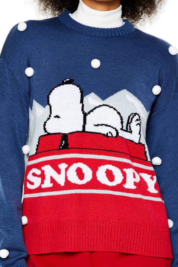 Forever 21 Pom Pom Snoopy Sweater
