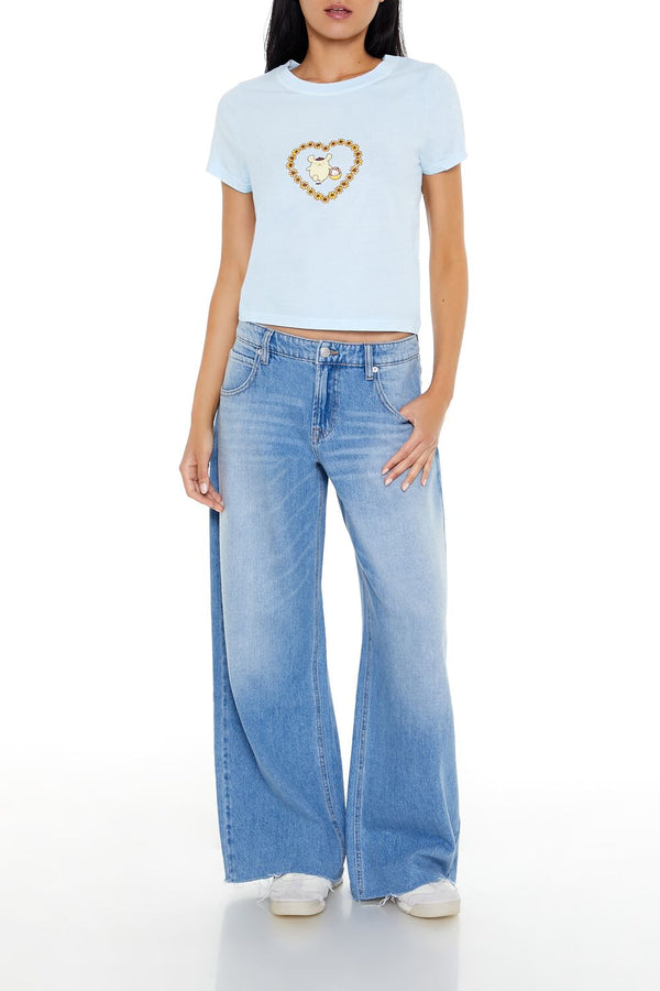 Forever 21 Pompompurin Graphic Cropped Tee