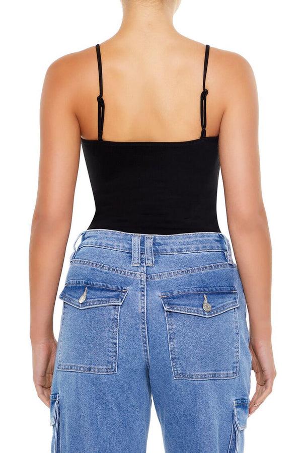 Forever 21 Ponte Knit Cami Bodysuit