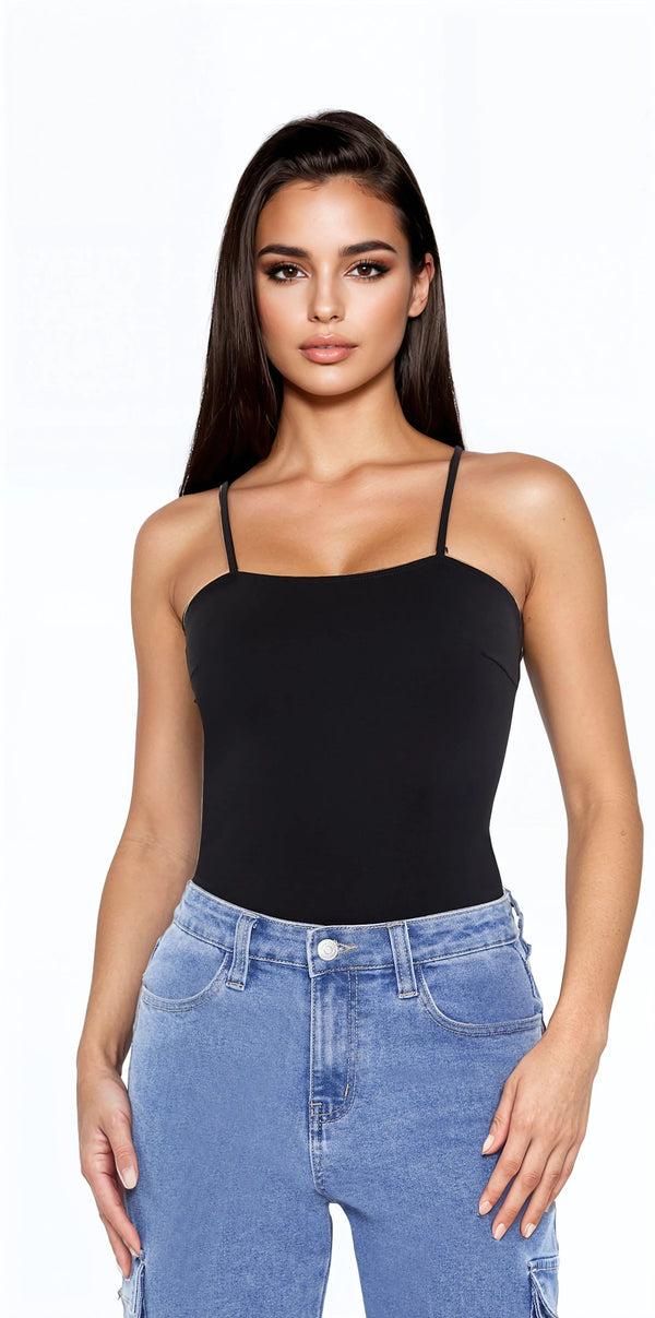 forever 21 Ponte Knit Cami Bodysuit