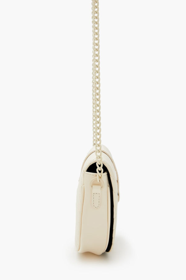 Forever 21 Quilted Crescent Crossbody Bag