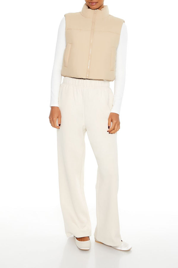 Forever 21 Quilted Cropped Puffer Vest