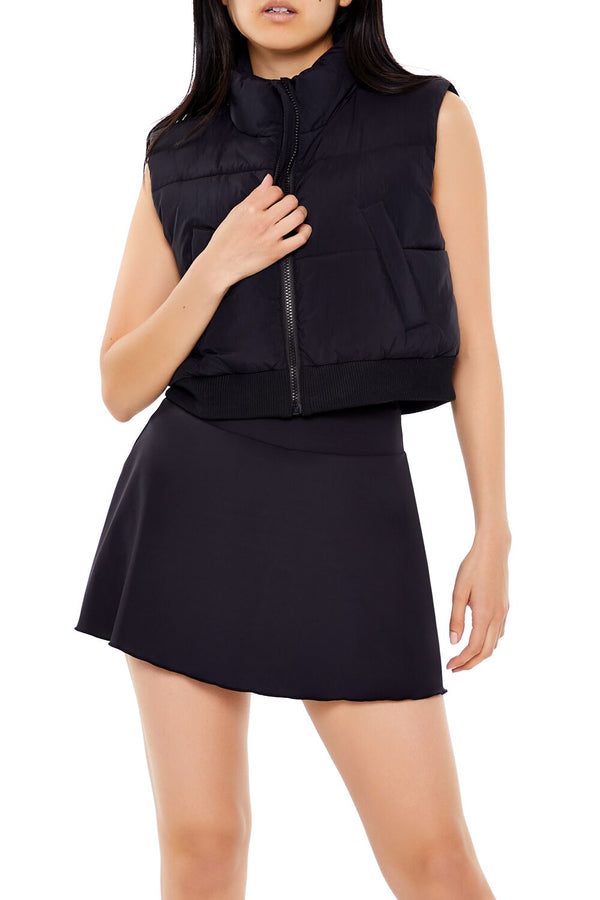 forever 21 Quilted Cropped Vest