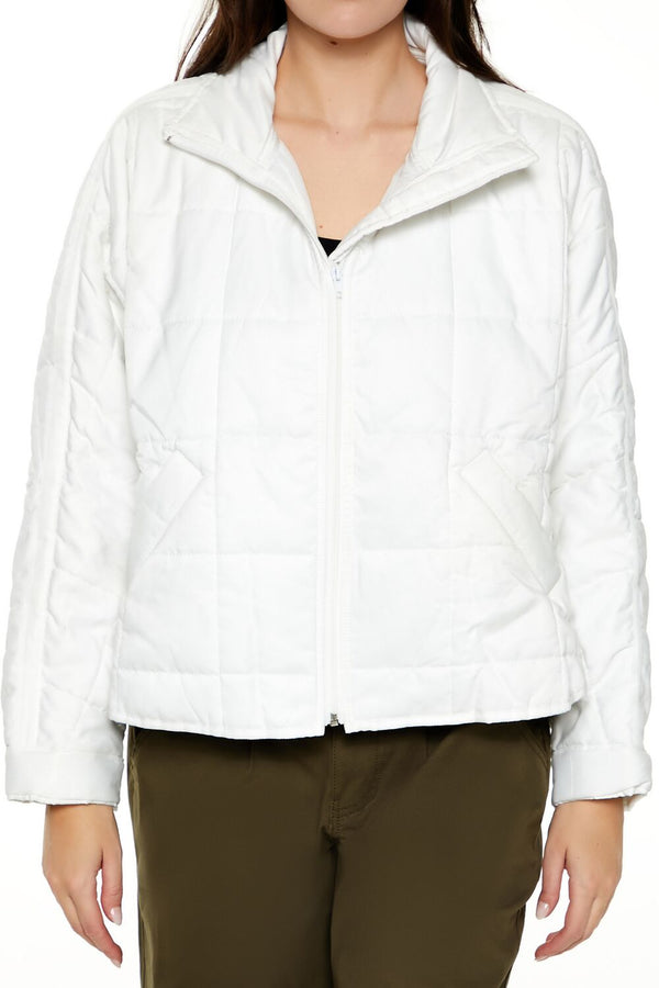 Forever 21 Quilted Dolphin-Hem Jacket