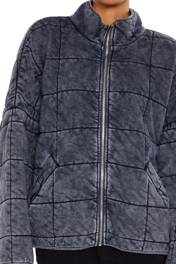 Forever 21 Quilted Zip-Up Jacket