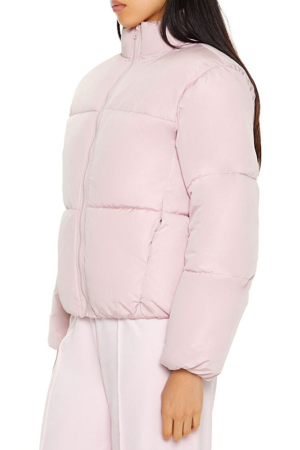 Forever 21 Quilted Zip-Up Puffer Jacket