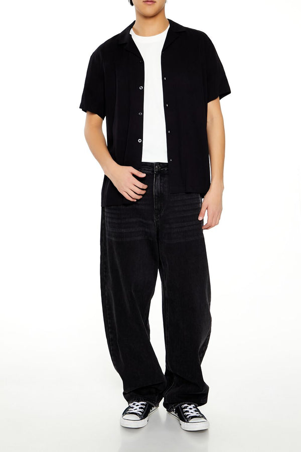 Forever 21 Rayon Short-Sleeve Shirt