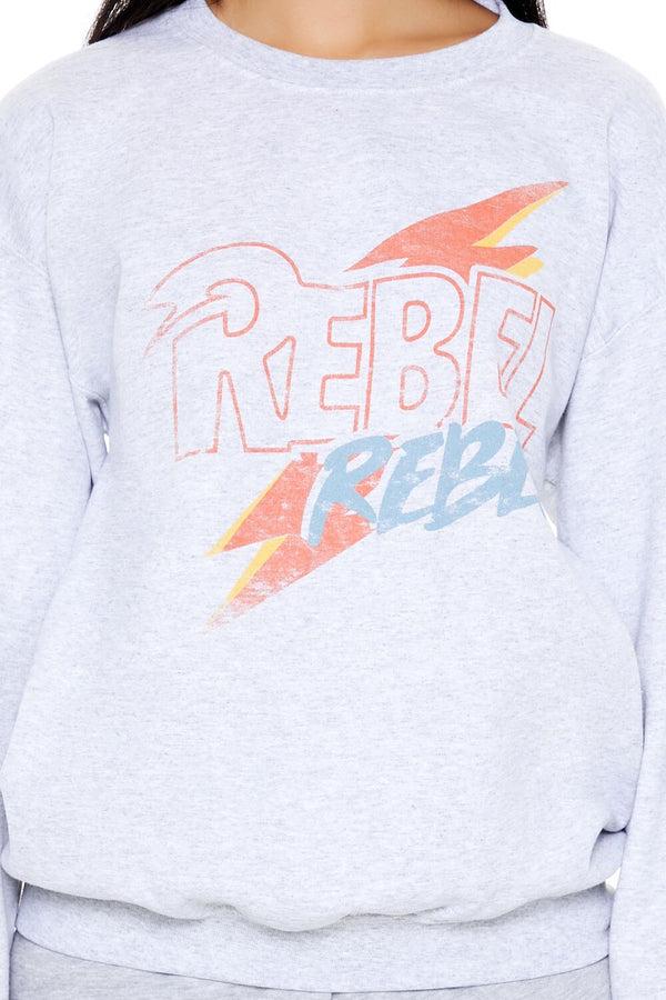 Forever 21 Rebel Rebel Fleece Pullover