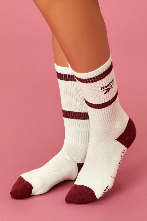 Forever 21 Reebok Graphic Crew Socks