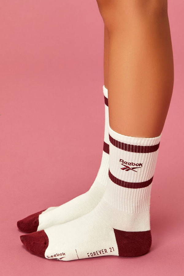 Forever 21 Reebok Graphic Crew Socks