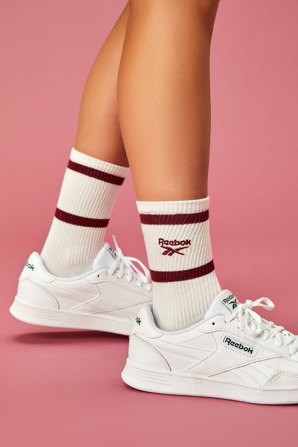 forever 21 Reebok Graphic Crew Socks