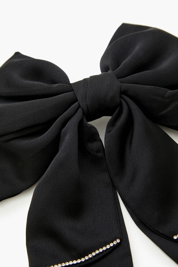 Forever 21 Rhinestone Bow Hair Barrette