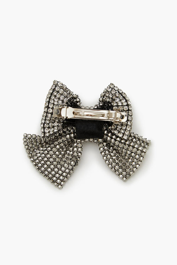 Forever 21 Rhinestone Chain Bow Hair Barrette