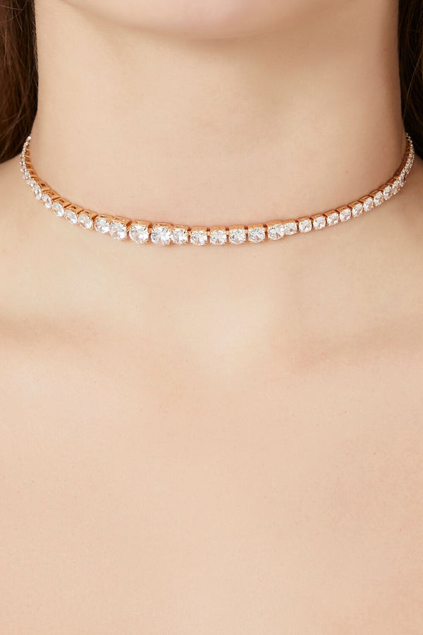 forever 21 Rhinestone Choker Necklace