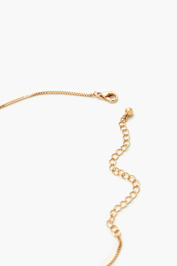 Forever 21 Rhinestone Cross Pendant Necklace