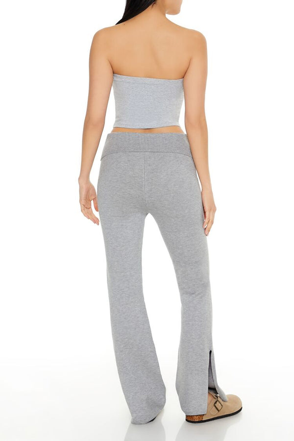 Forever 21 Rhinestone Sweater-Knit Pants