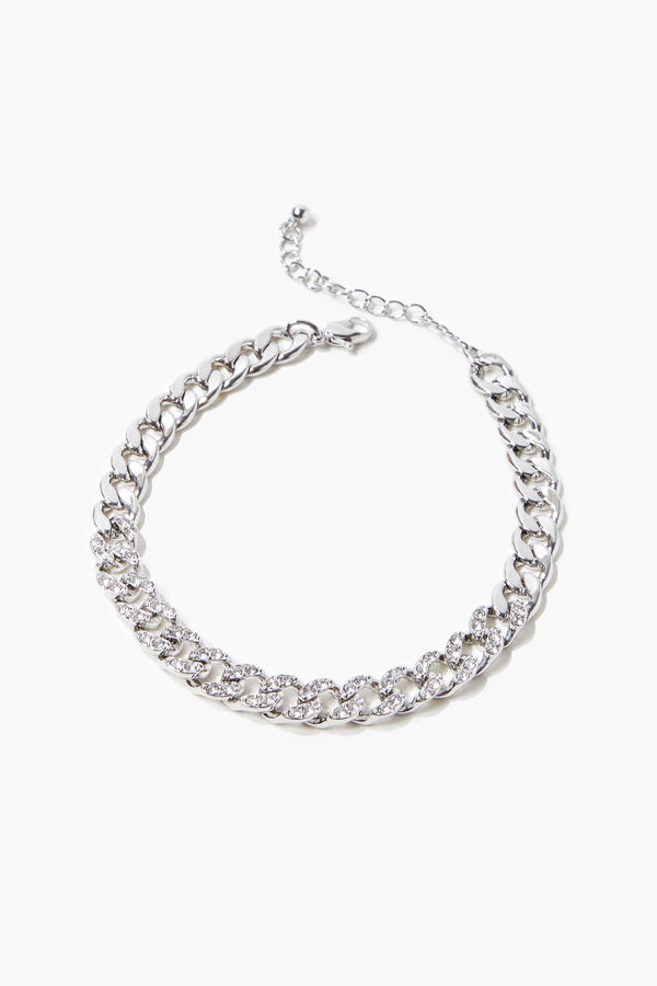 forever 21 Rhinestone-Trim Chain Anklet