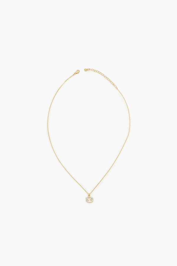 forever 21 Rhinestone Zodiac Charm Necklace