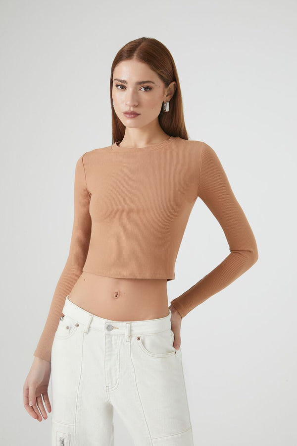 forever 21 Ribbed Knit Crop Top