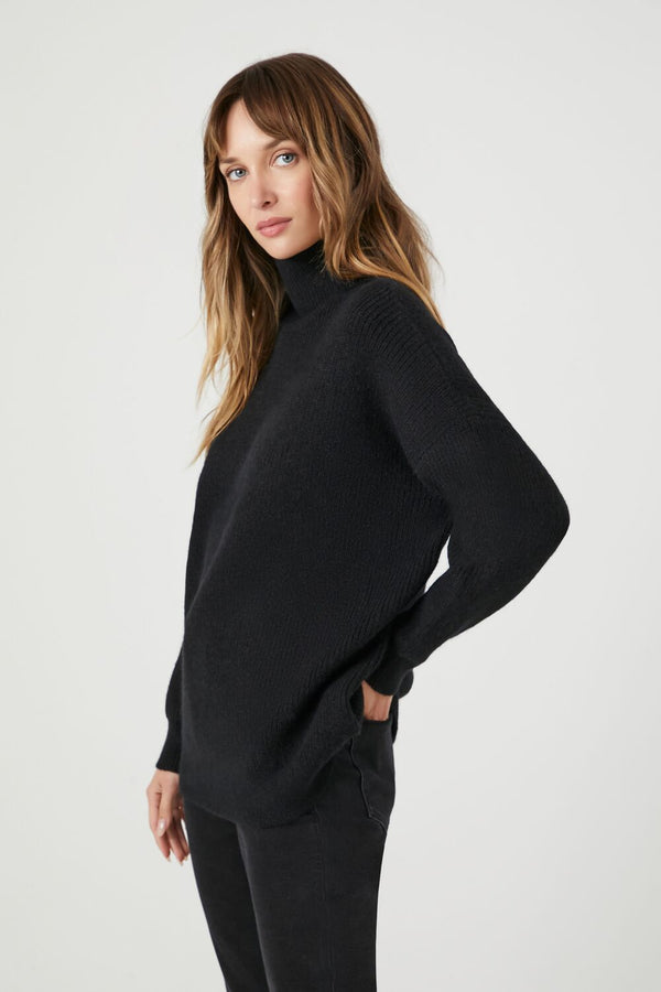 Forever 21 Ribbed Knit Turtleneck Sweater
