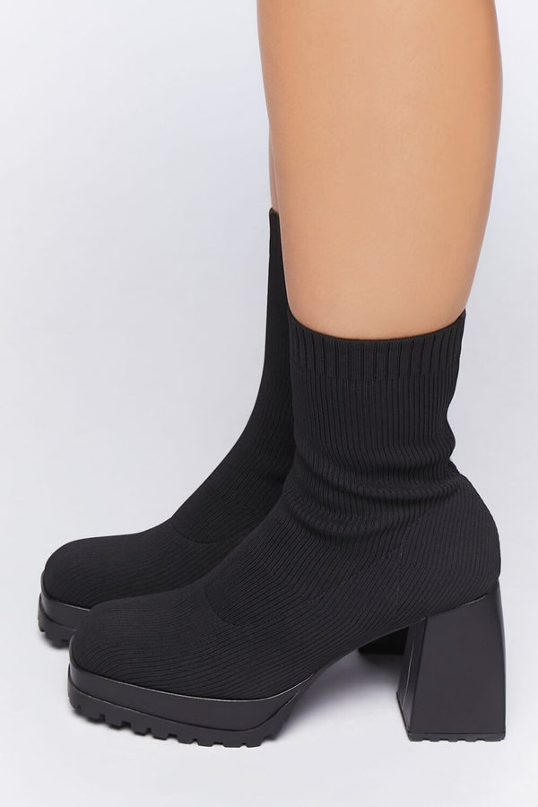 Forever 21 Ribbed Sock Booties (Wide)
