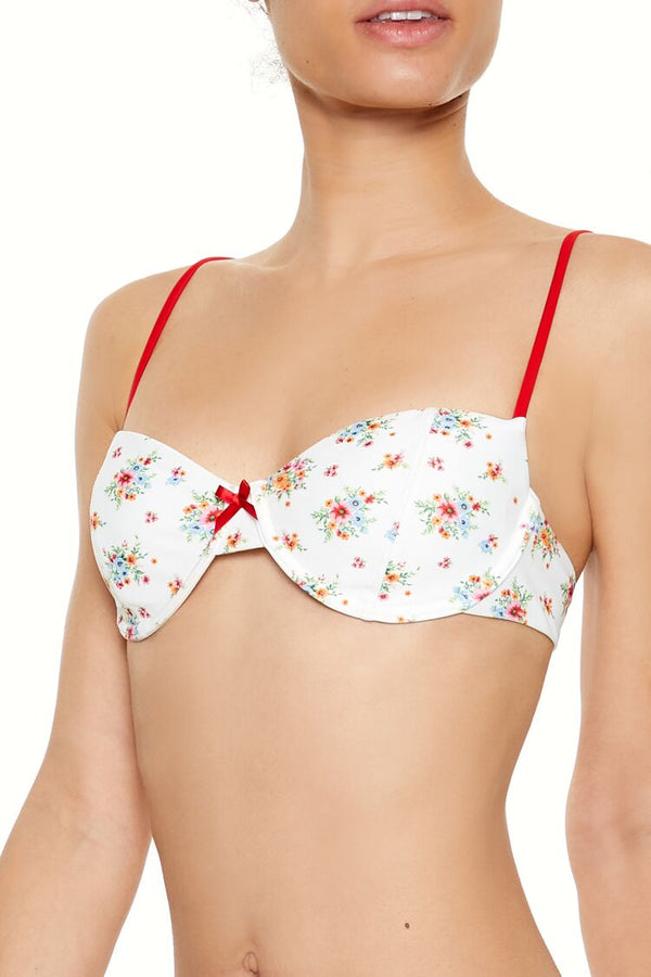 Forever 21 Romantic Floral Underwire Bikini Top