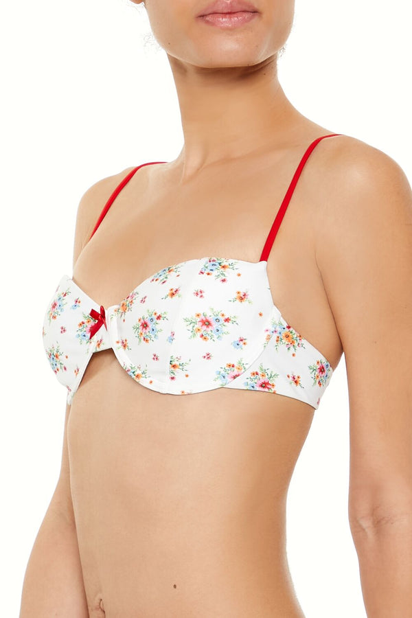 Forever 21 Romantic Floral Underwire Bikini Top