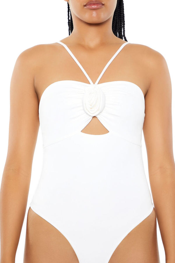 Forever 21 Rosette Cutout Bodysuit
