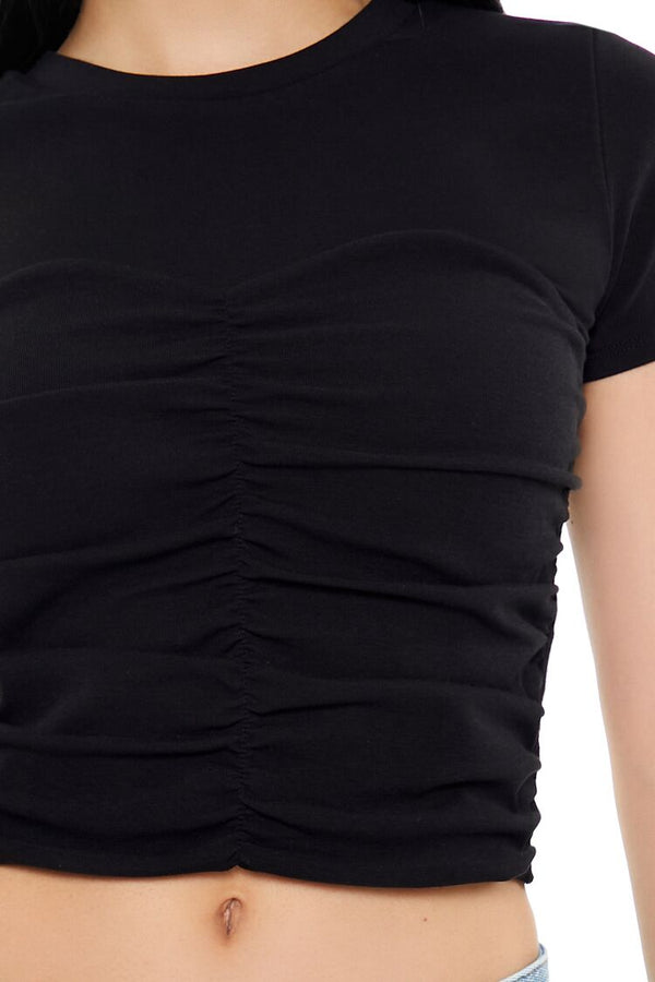 Forever 21 Ruched Crew Tee