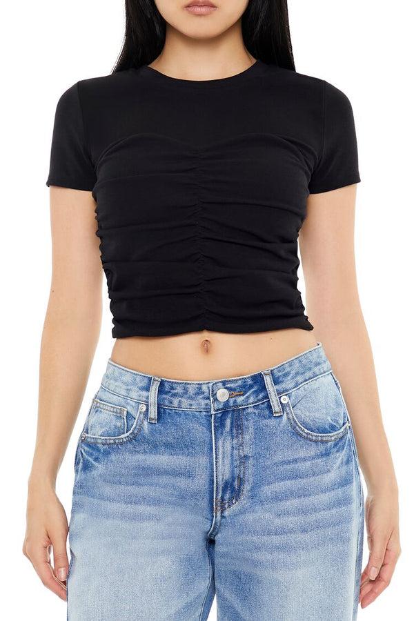 forever 21 Ruched Crew Tee