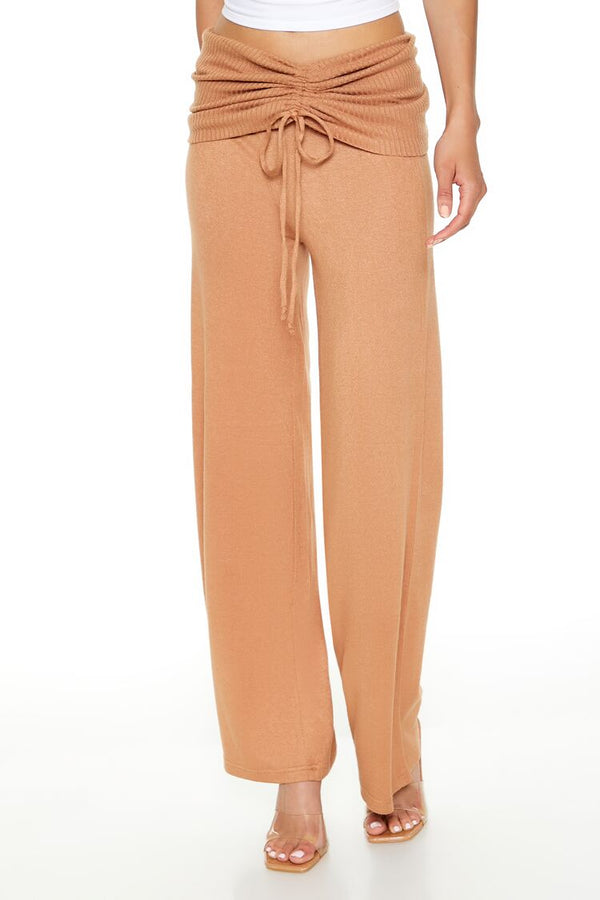 Forever 21 Ruched Drawstring Foldover Pants