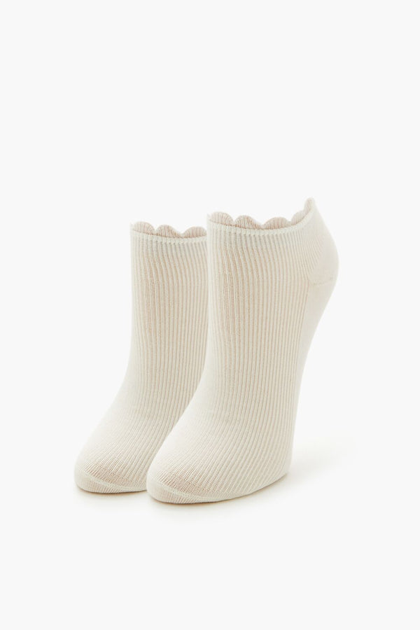 forever 21 Ruffle-Trim Ankle Socks Set - 3 pack