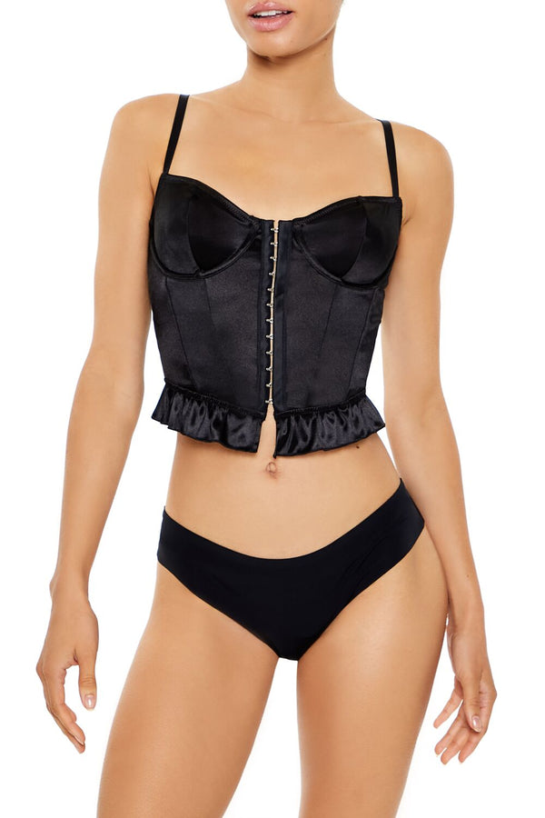 forever 21 Satin Lingerie Corset Cami