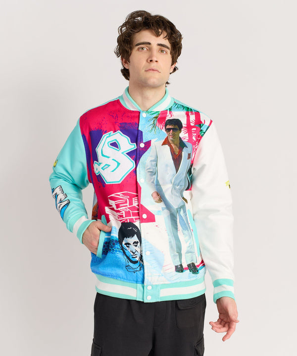 forever 21 Scarface Retro Varsity Jacket - Multi