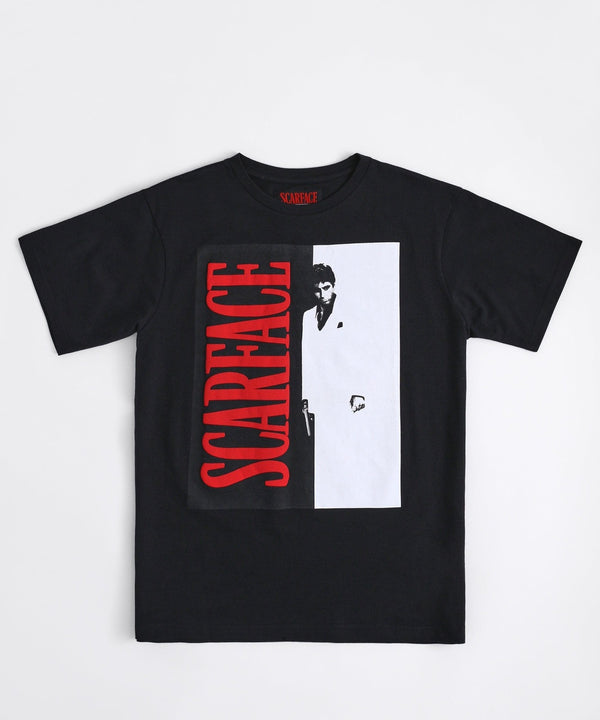 Forever 21 Scarface Split Short Sleeve Tee - Black