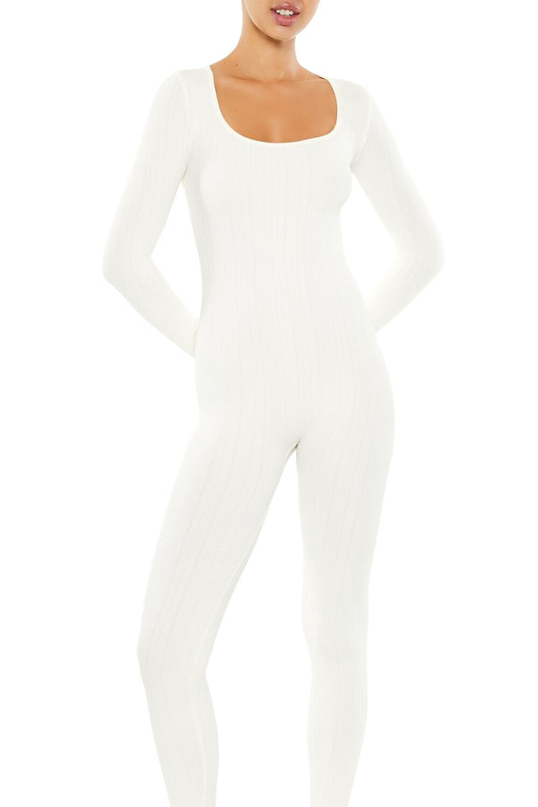 Forever 21 Scoop Ribbed Knit Jumpsuit