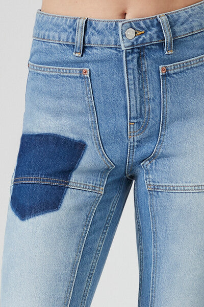 Forever 21 Seamed Mid-Rise Bootcut Jeans