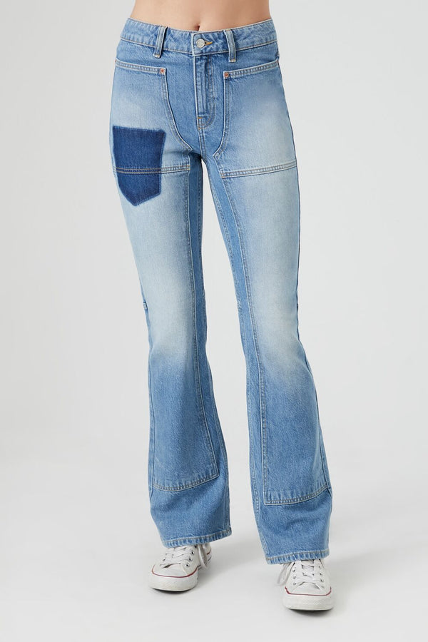 forever 21 Seamed Mid-Rise Bootcut Jeans