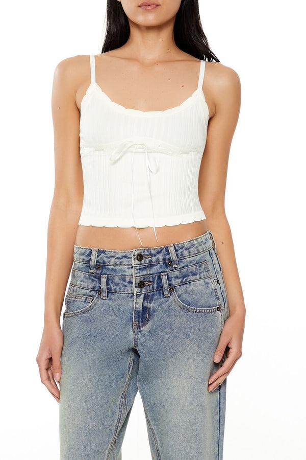 forever 21 Seamless Bow Cropped Cami