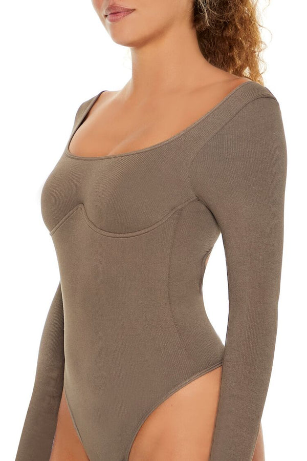 Forever 21 Seamless Cutout Lingerie Bodysuit