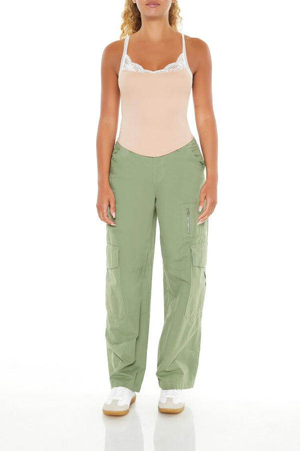 Forever 21 Seamless Lace-Trim Cami