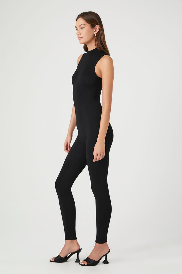 Forever 21 Seamless Mock Neck Jumpsuit