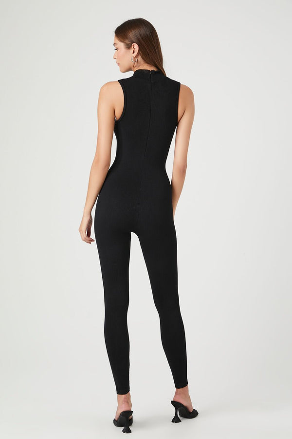 Forever 21 Seamless Mock Neck Jumpsuit