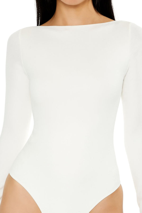 Forever 21 Seamless Open-Back Thong Bodysuit