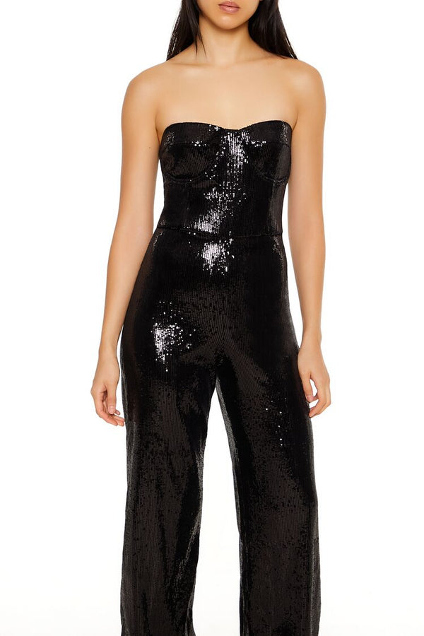 Forever 21 Sequin Sweetheart Jumpsuit
