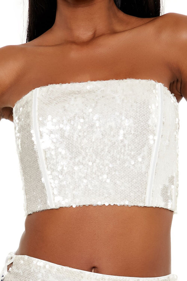 Forever 21 Sequin Tube Top
