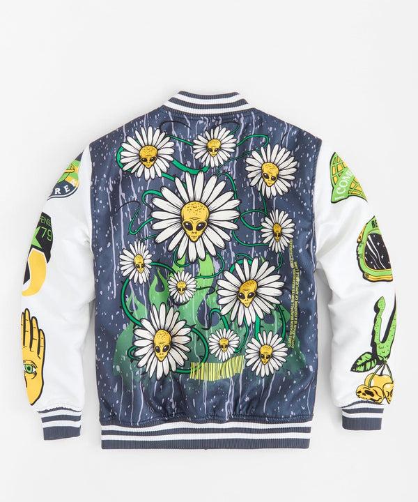 Forever 21 Space Defense Varsity Jacket - Grey